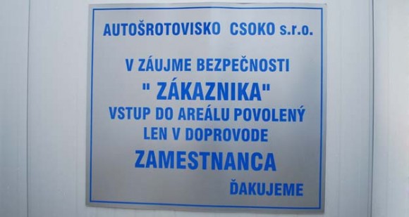 autovrakovisko CSOKO, Pšeničná 8/B, 82106 Bratislava